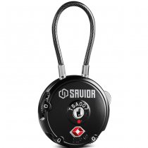 Savior Equipment 3-Digit Cable Lock - Black