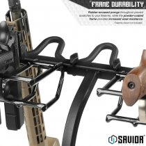 Savior Equipment Mobile Firearm Rack Stand 6 Rifles & 8 Pistols - Black