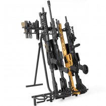 Savior Equipment Mobile Firearm Rack Stand 6 Rifles & 8 Pistols - Black