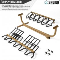 Savior Equipment Mobile Firearm Rack Stand 6 Rifles & 8 Pistols - RAL 8000