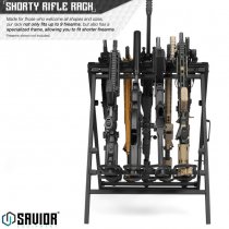 Savior Equipment Shorty Rifle Rack 9 Slots - Black