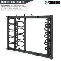 Savior Equipment Shorty Rifle Rack 9 Slots - Black