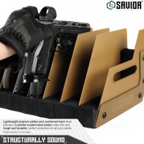 Savior Equipment Pistol Rack 6 Slots - Dark Earth