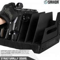 Savior Equipment Pistol Rack 8 Slots - Black