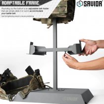 Savior Equipment H.A.B Rack Tactical Gear Stand - Grey