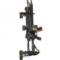 Savior Equipment Angle Adjustable Rifle Wall Rack 3 Slots - Olive