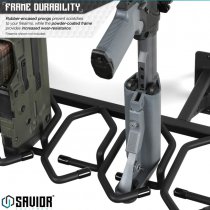 Savior Equipment Rifle Wall Rack 6 Slots - Black