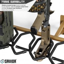 Savior Equipment Rifle Wall Rack 6 Slots - RAL 8000