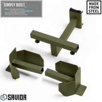 Savior Equipment Wall Rack System Belt Rack - Olive