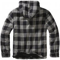 Brandit Lumberjacket Hooded - Black / Charcoal - S