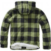 Brandit Lumberjacket Hooded - Black / Olive - 6XL