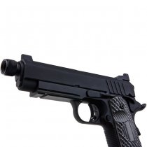 SRC Silent Hawk 1911 Co2 Blow Back Pistol Threaded Barrel - Black