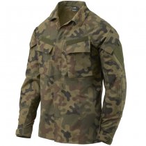 Helikon-Tex Raid Shirt - PolyCotton Stretch Ripstop - PL Woodland - S