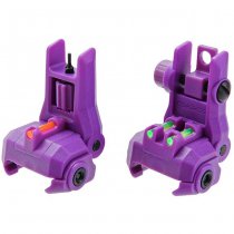 G&G Dual-Profile Fiber Optic Flip-Up Sight - Purple