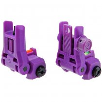 G&G Dual-Profile Fiber Optic Flip-Up Sight - Purple