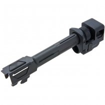 Pro Arms VFC G19x / G19 Gen4 / G45 Killer Style Threaded Outer Barrel & Compensator - Black