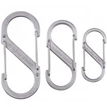 Nite Ize S-Biner Stainless Steel Dual Carabiner 3 Pack - Silver