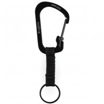 Nite Ize SlideLock Key Ring Stainless Steel - Black