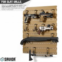 Savior Equipment Wall Rack System Adjustable J-Hook 2 Pack - RAL 8000