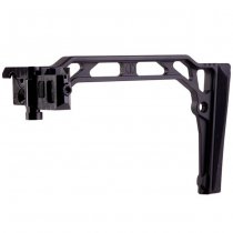 5KU SS-8RP Skeleton Stock & 20mm Rail Adapter - Black