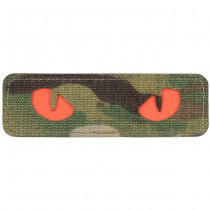 M-Tac Red Cat Eyes Laser Cut Patch - Multicam