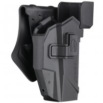 Amomax  Glock 17 / 19 / CZ P10C Red Dot Sight Paddle Holster - Black