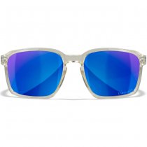 Wiley X WX Alfa Captivate Polarized Blue Mirror - Transparent