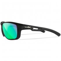 Wiley X WX Aspect Captivate Polarized Green Mirror - Black