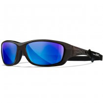 Wiley X WX Gravity Captivate Polarized Blue Mirror - Black