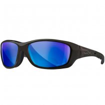 Wiley X WX Gravity Captivate Polarized Blue Mirror - Black