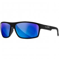 Wiley X WX Peak Captivate Polarized Blue Mirror - Black