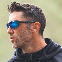 Wiley X WX Peak Captivate Polarized Blue Mirror - Black