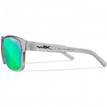 Wiley X WX Trek Captivate Polarized Green Mirror - Grey