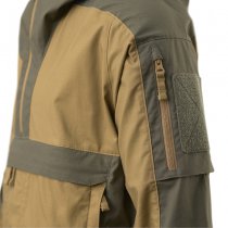 Helikon-Tex Tracer Anorak Jacket - Polycotton Stretch Ripstop - Coyote / Taiga Green - XS