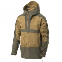 Helikon-Tex Tracer Anorak Jacket - Polycotton Stretch Ripstop - Coyote / Taiga Green - S