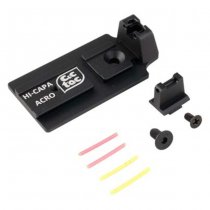 C&C Tac Marui 5.1 GBB ACRO Adapter Plate Mount Sight Set - Black