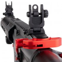 Cyma Strike Industries AR Strike Raider PDW Gas Blow Back Rifle 7 Inch - Black / Red