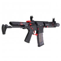 Cyma Strike Industries AR Strike Raider PDW Gas Blow Back Rifle 7 Inch - Black / Red