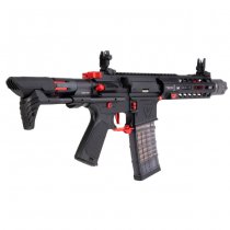 Cyma Strike Industries AR Strike Raider PDW Gas Blow Back Rifle 7 Inch - Black / Red