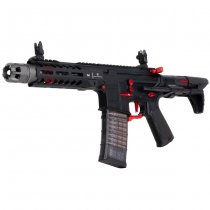 Cyma Strike Industries AR Strike Raider PDW Gas Blow Back Rifle 7 Inch - Black / Red