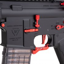 Cyma Strike Industries AR Strike Raider PDW Gas Blow Back Rifle 7 Inch - Black / Red