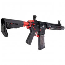 Cyma Strike Industries AR Strike Raider SBR Gas Blow Back Rifle 10 Inch - Black / Red