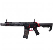 Cyma Strike Industries AR Strike Raider SBR Gas Blow Back Rifle 10 Inch - Black / Red