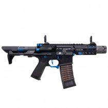 Cyma Strike Industries AR Strike Raider SBR Gas Blow Back Rifle 4 Inch - Black / Blue