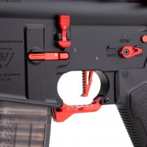 Cyma Strike Industries AR Strike Raider SBR Gas Blow Back Rifle 4 Inch - Black / Red