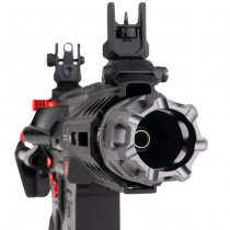 Cyma Strike Industries AR Strike Raider SBR Gas Blow Back Rifle 4 Inch - Black / Red