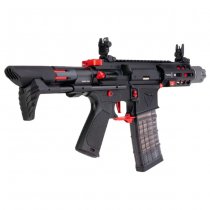 Cyma Strike Industries AR Strike Raider SBR Gas Blow Back Rifle 4 Inch - Black / Red