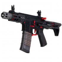 Cyma Strike Industries AR Strike Raider SBR Gas Blow Back Rifle 4 Inch - Black / Red