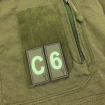 Pitchfork Letter F Patch - Olive