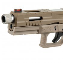 KJ Works KP-13F TBC Full Auto Gas Blow Back Pistol - Tan